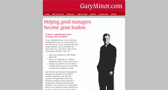 Desktop Screenshot of garyminor.com