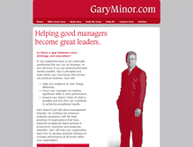 Tablet Screenshot of garyminor.com